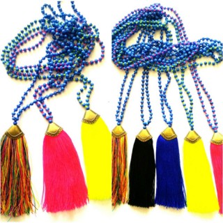 colorful necklaces tassels beads phyrus bronze cup handmade wholesale price